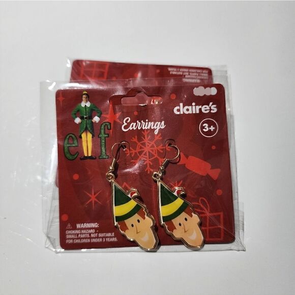 Jewelry - Elf the Movie~ Buddy the Elf Christmas Earrings (Claire’s) NEW